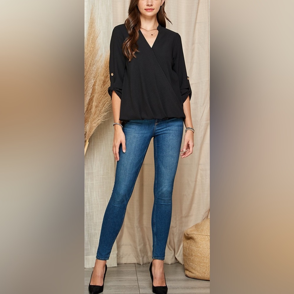 Elegant Black Women's Top - LARGE - Picture 5 of 7
